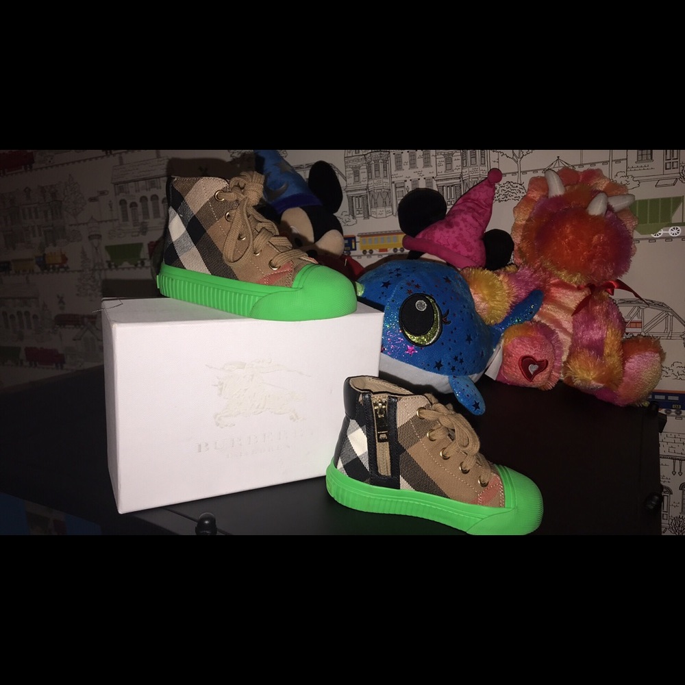 Toddler Burberry Sneakers, Size 24